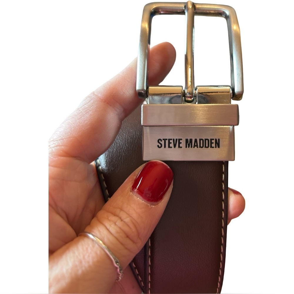 Men’s Steve Madden Interchangeable Belt – Brown & Black, 38–40